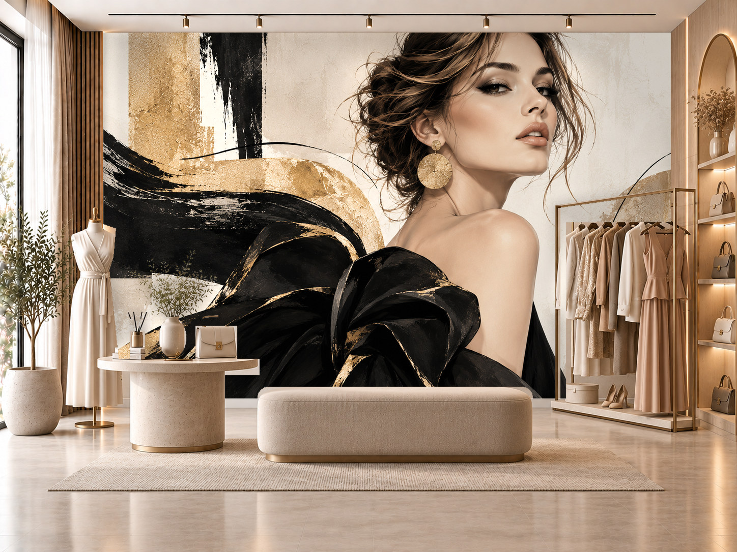 Women Fashion Signature — Kadın butik Duvar Kağıdı (TS-WF-015) – görsel 1