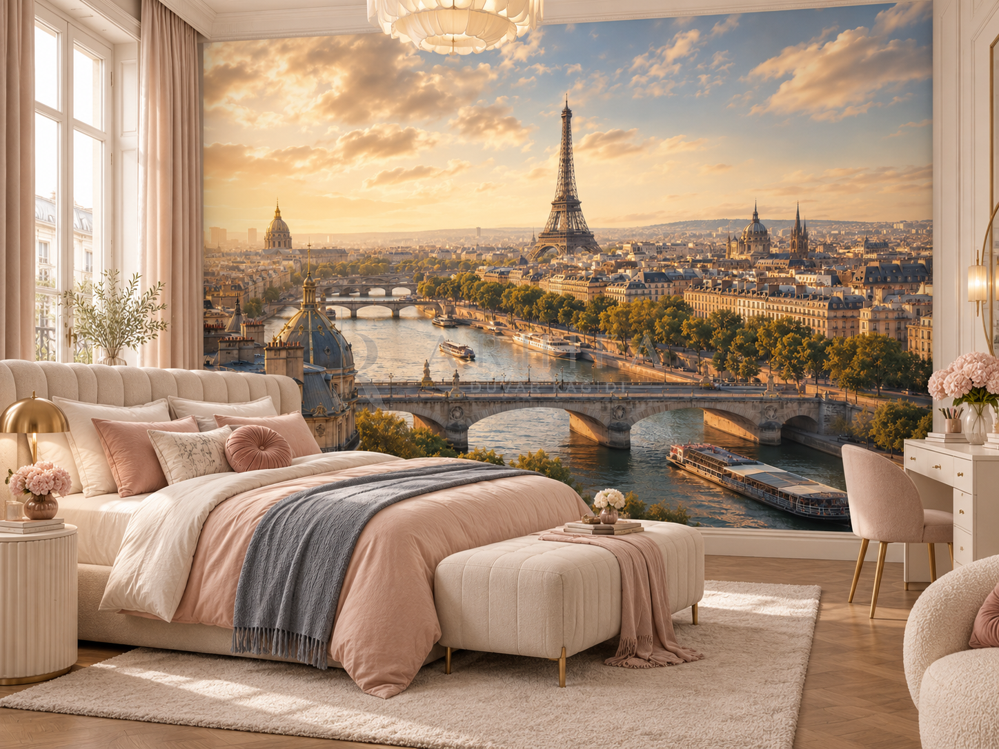 Paris — Elegant Paris - Dokulu Duvar Kağıdı (CT-002) görsel