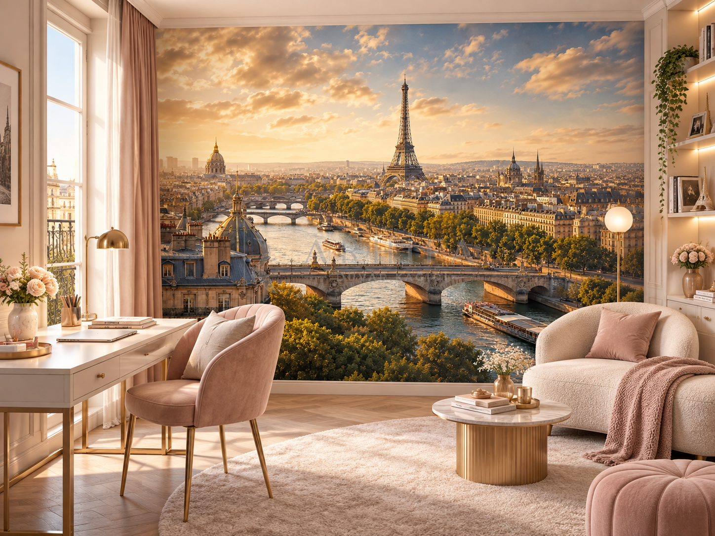 Paris — Elegant Paris - Dokulu Duvar Kağıdı (CT-002) – görsel 2