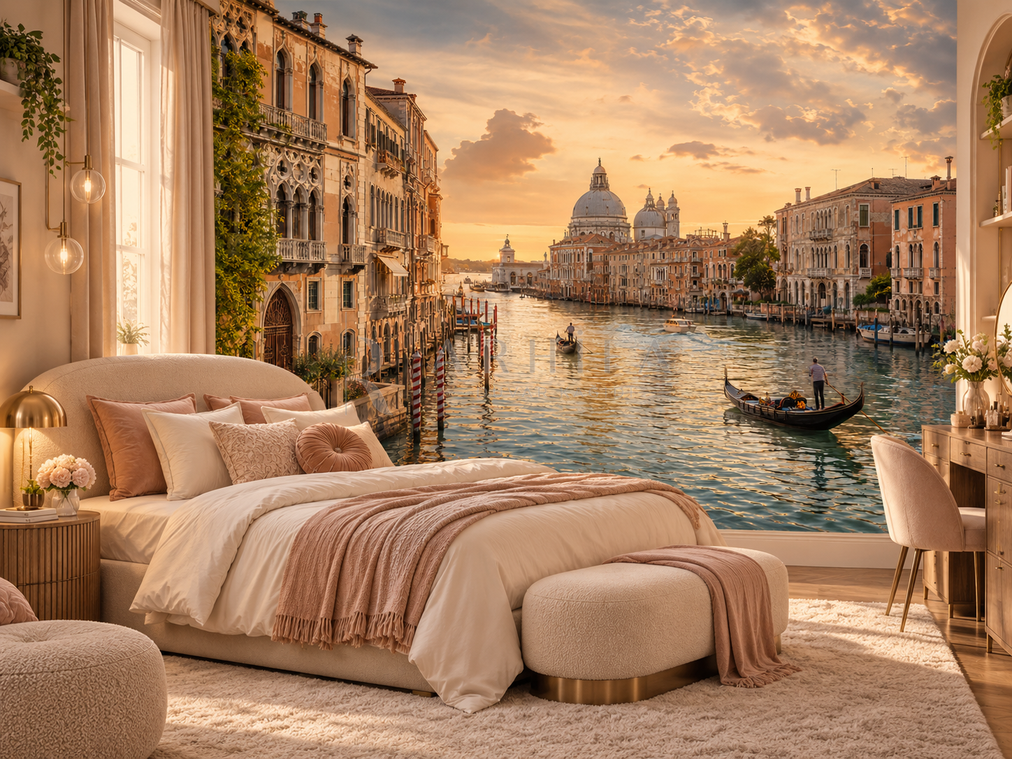 Venice — Venetian Dream - Dokulu Duvar Kağıdı (CT-004) görsel