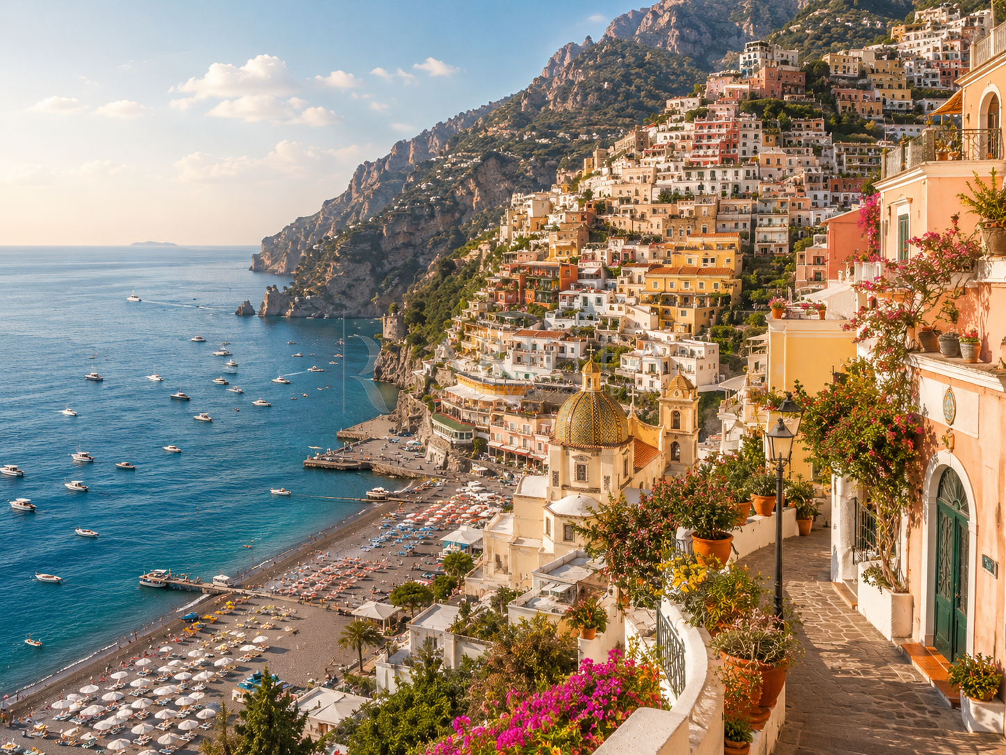 Positano - Amalfi Kıyısı Duvar Kağıdı (CT-015) – görsel 3