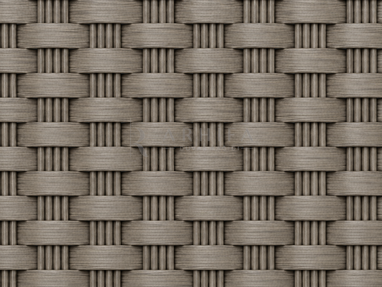 — Warm Grey Rattan Duvar Kağıdı (CW-009) – görsel 2