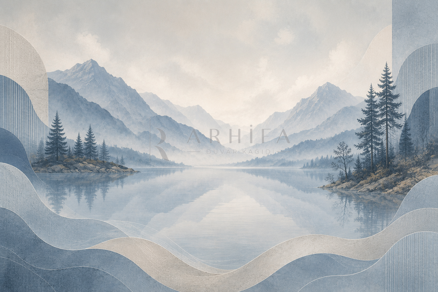 Nordic Mist Duvar Kağıdı (DB-001) – görsel 2