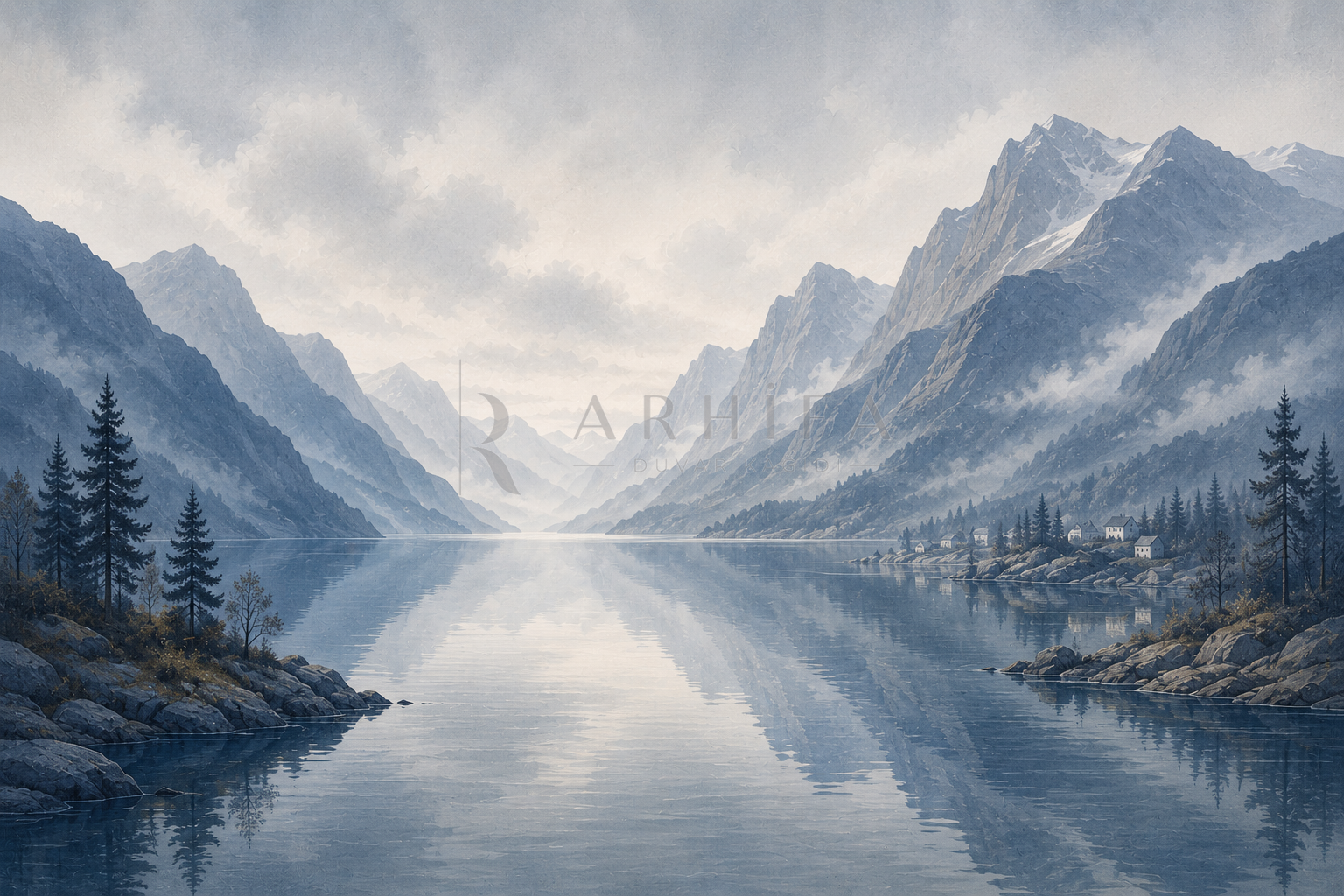 Silent Fjord Duvar Kağıdı (DB-002) – görsel 2