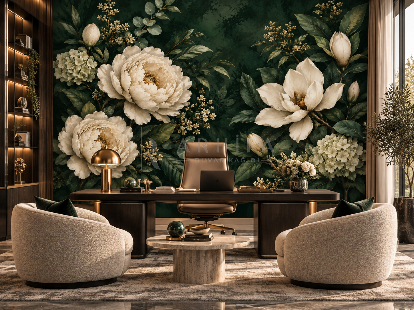 A — Emerald Garden - Özel Tasarım Duvar Kağıdı (DKB-007A) – görsel 4