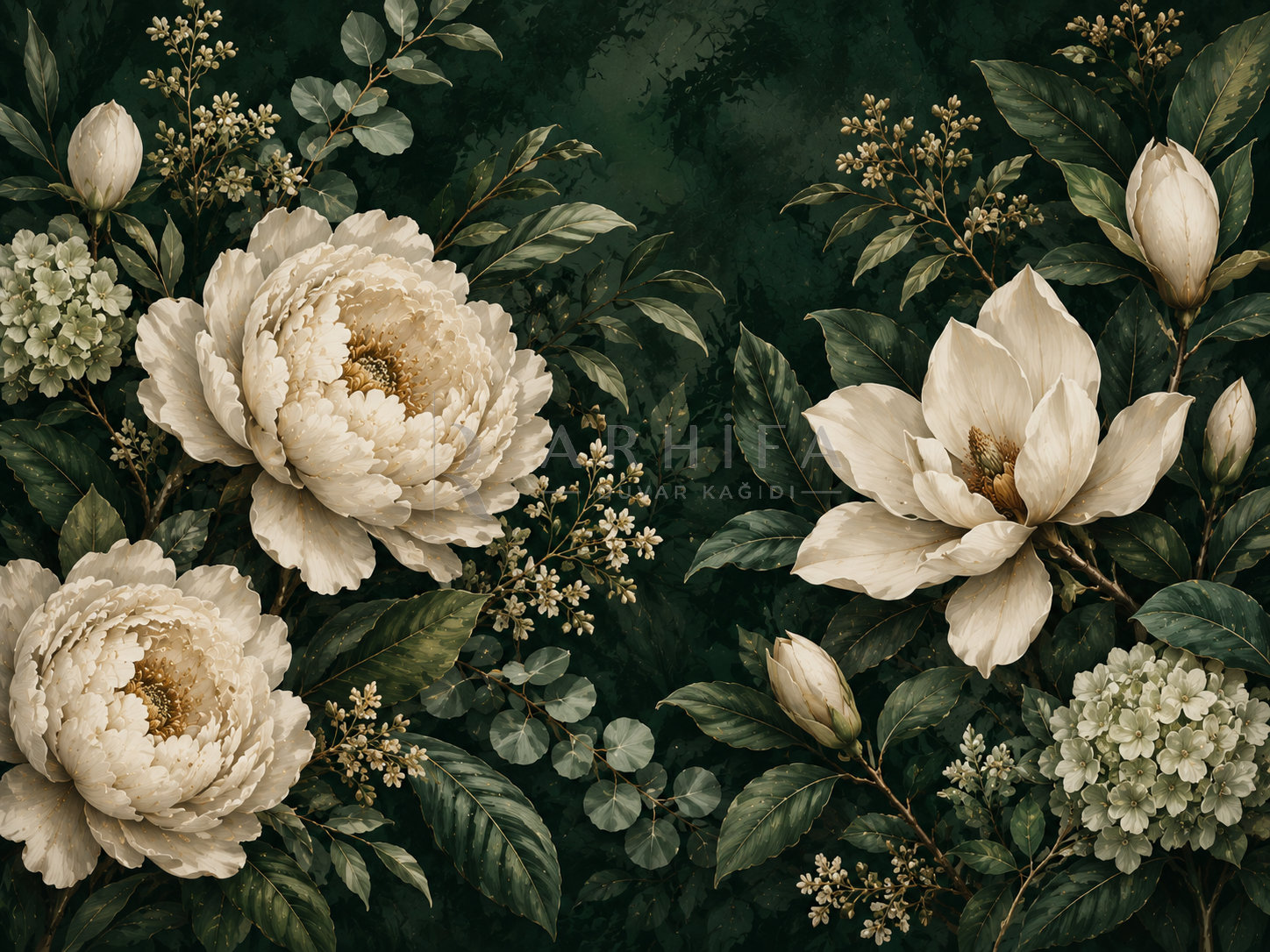 A — Emerald Garden - Özel Tasarım Duvar Kağıdı (DKB-007A) – görsel 6