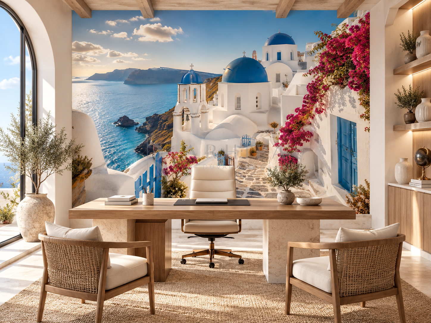 Santorini Light - Özel Tasarım Duvar Kağıdı (DM-005) – görsel 2