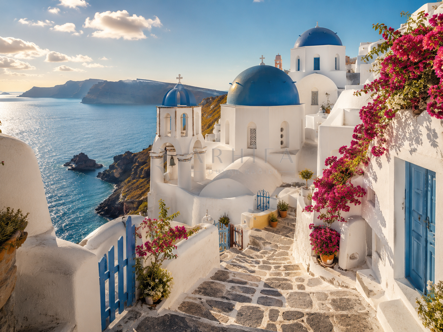 Santorini Light - Özel Tasarım Duvar Kağıdı (DM-005) – görsel 4