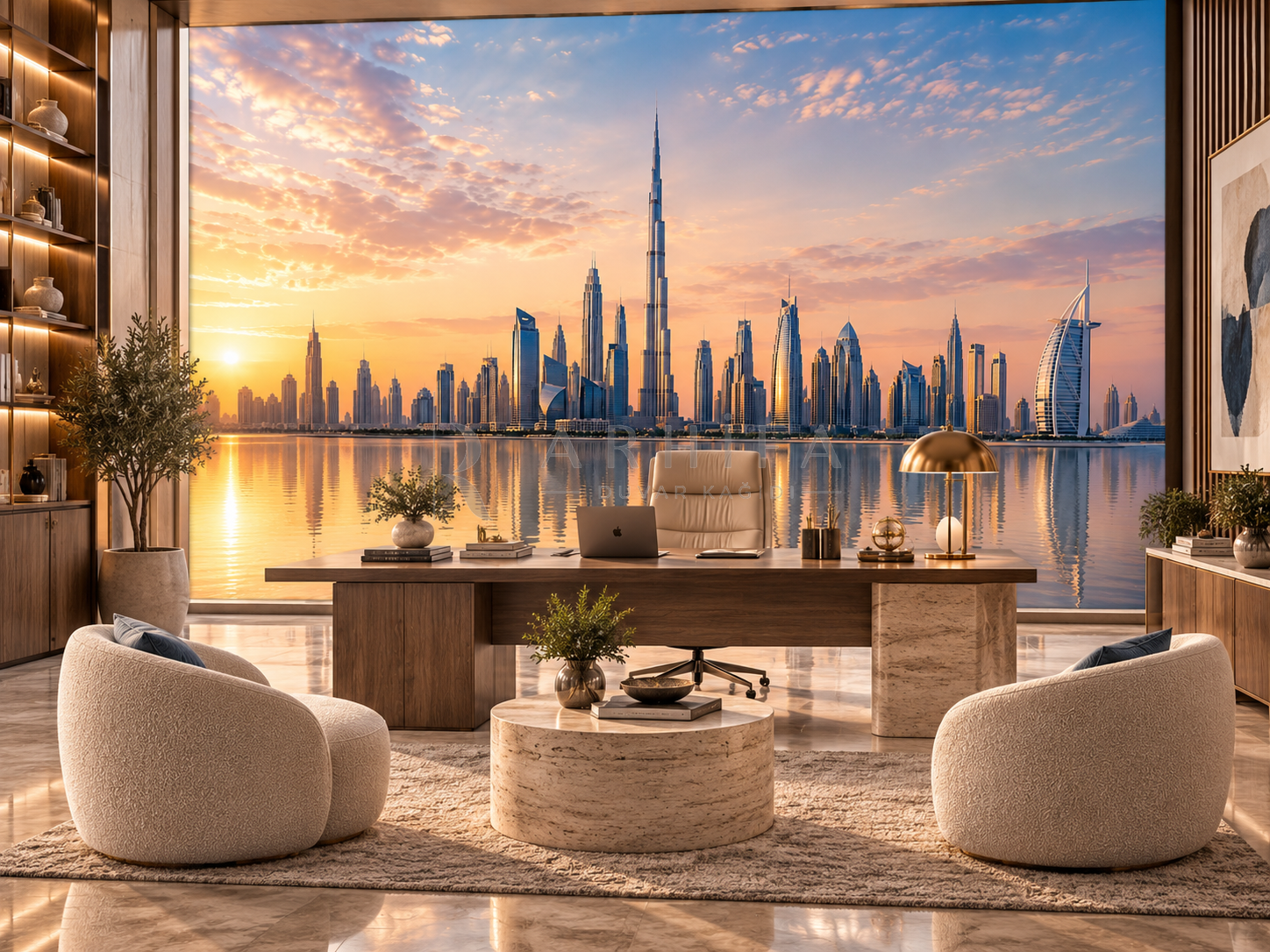Dubai Horizon - Özel Tasarım Duvar Kağıdı (DM-012) – görsel 3