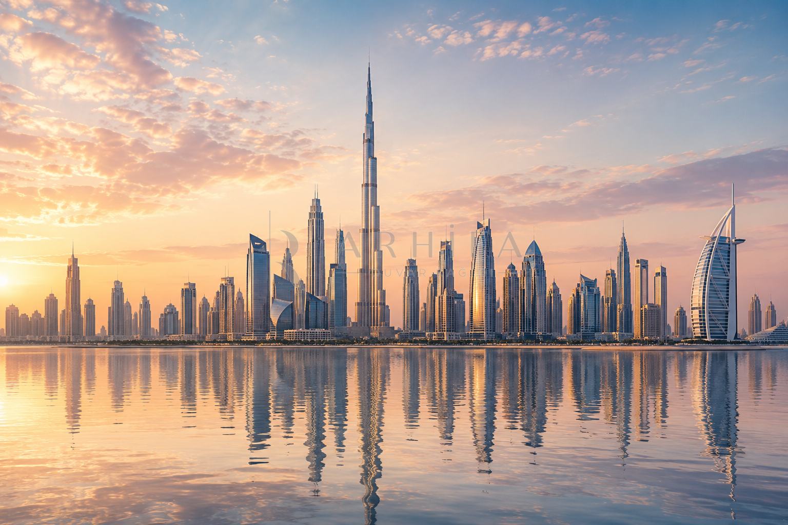 Dubai Horizon - Özel Tasarım Duvar Kağıdı (DM-012) – görsel 4