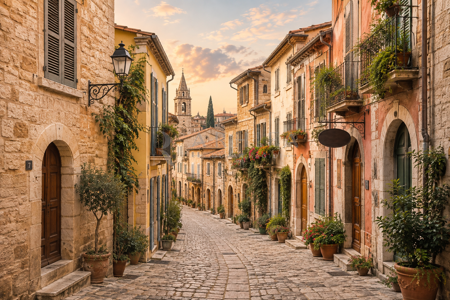 — Old Town Charm Duvar Kağıdı (DM-013) – görsel 2