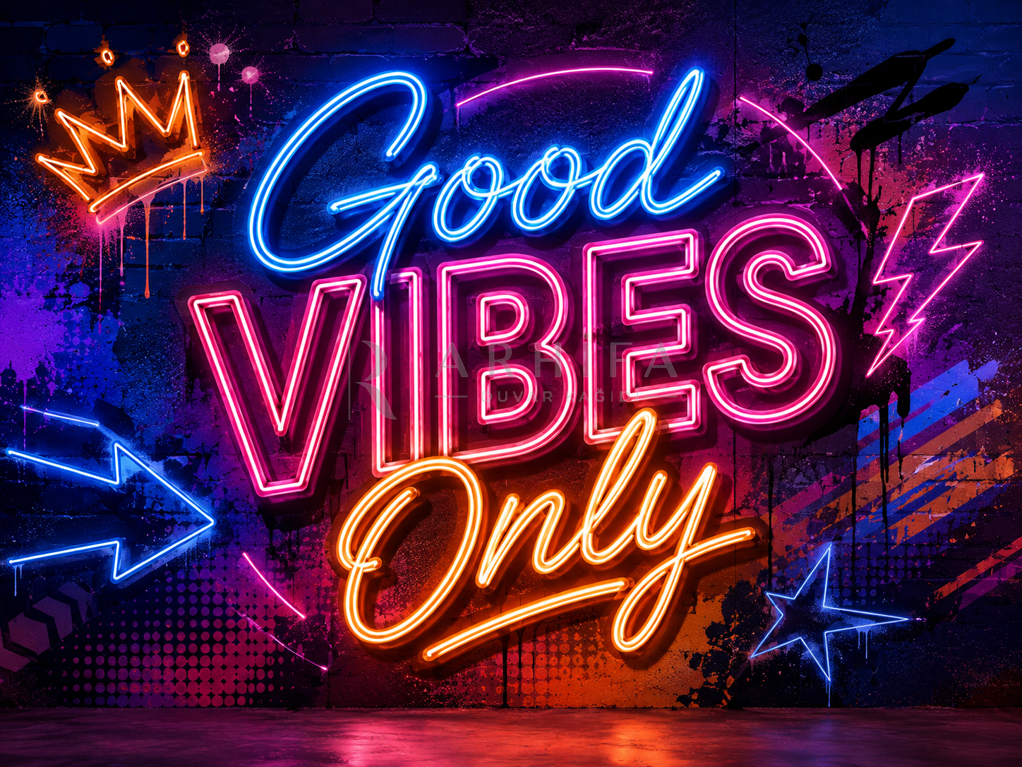 — Good Vibes Only Duvar Kağıdı (EN-001) – görsel 2