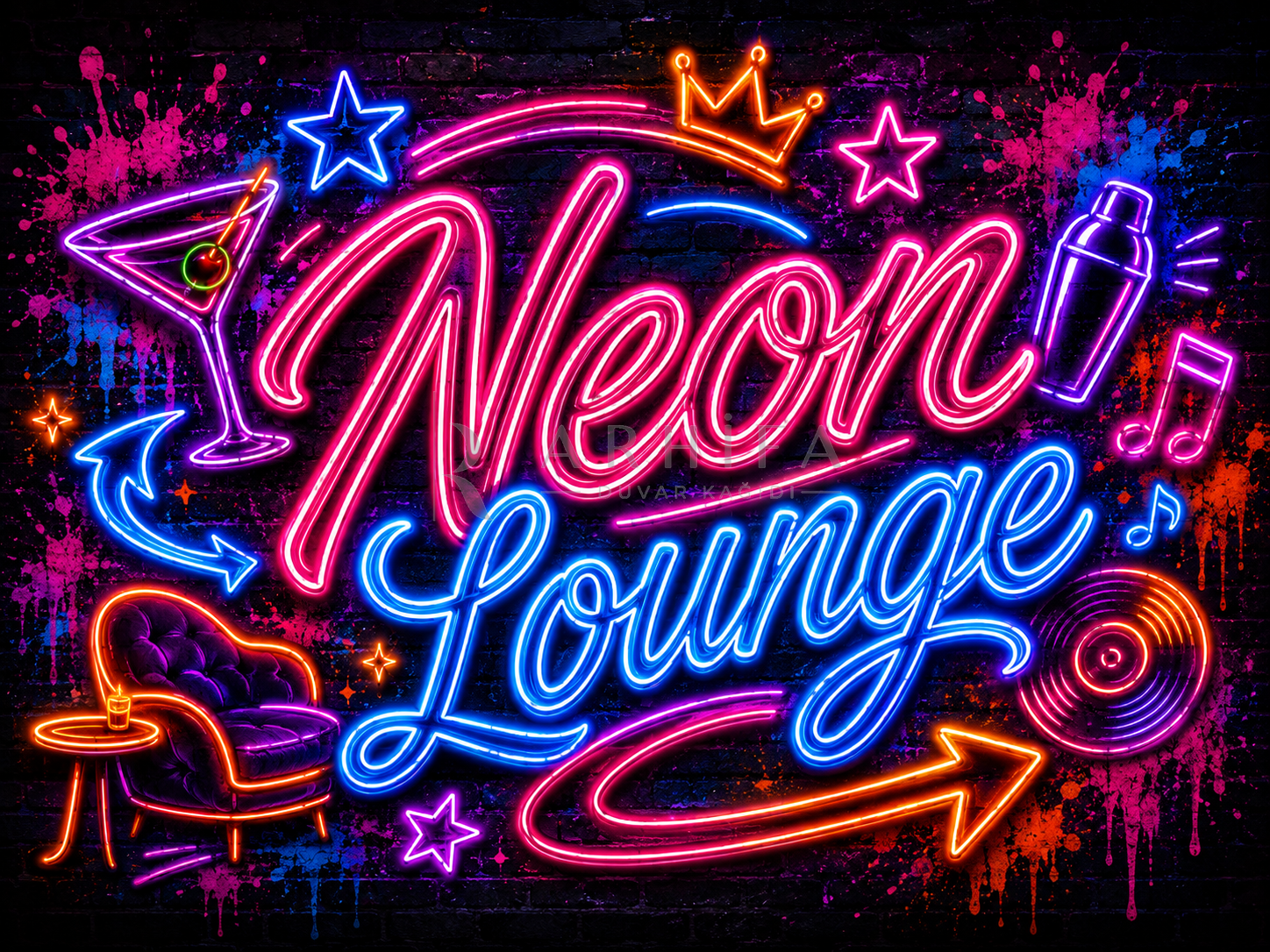 — Neon Duvar Kağıdı (EN-006) – görsel 2