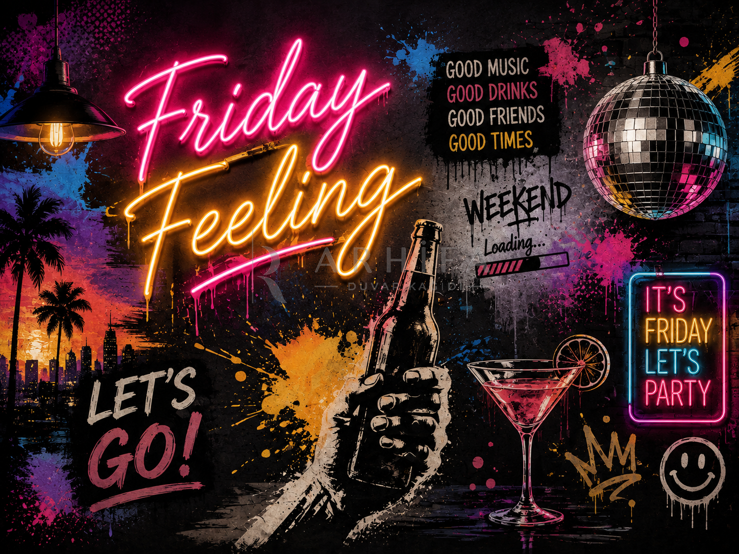 — Friday Feeling Duvar Kağıdı (EN-008) – görsel 2