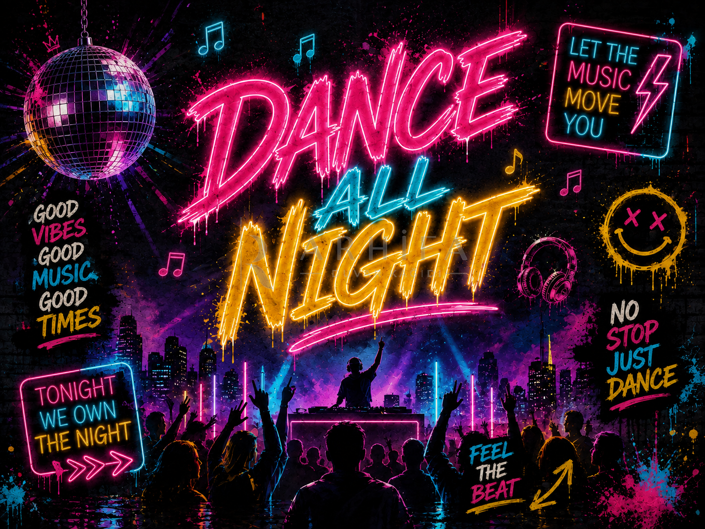 — Dance All Night Duvar Kağıdı (EN-010) – görsel 2