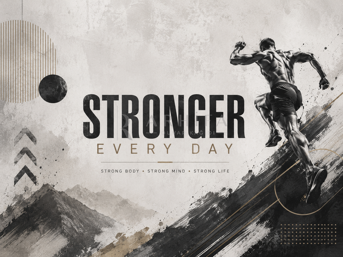 — Stronger Every Day Duvar Kağıdı (FA-001) – görsel 2