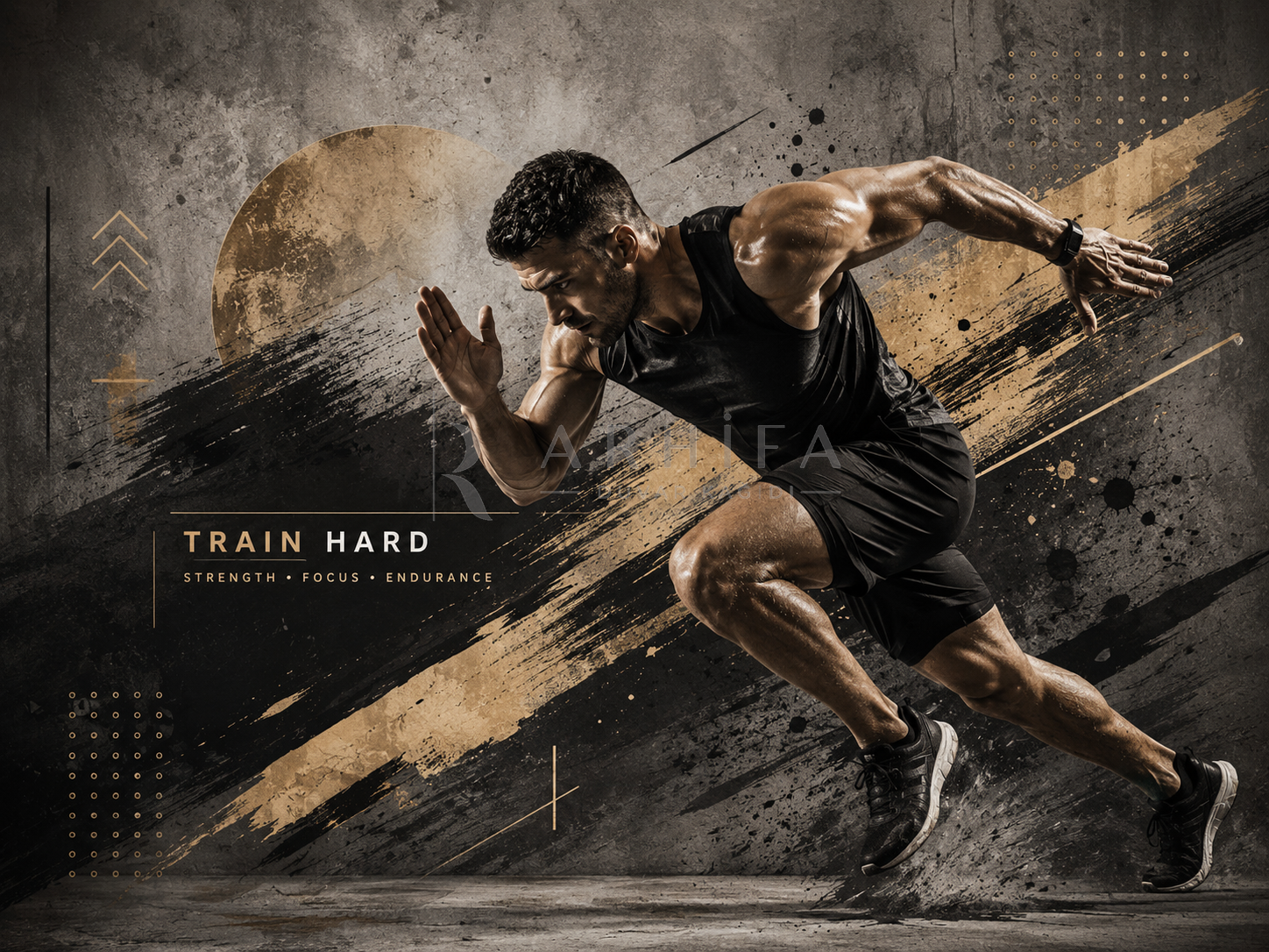 — Train Hard Duvar Kağıdı (FA-004) – görsel 2