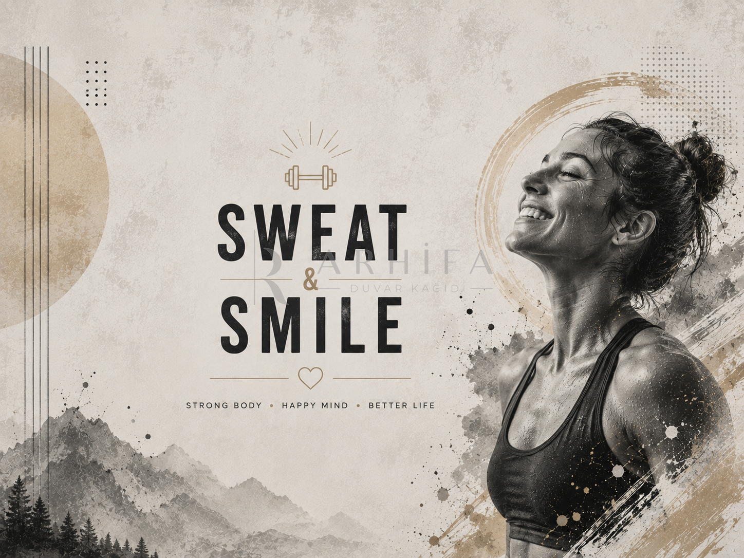 — Sweat & Smile Duvar Kağıdı (FA-011) – görsel 2
