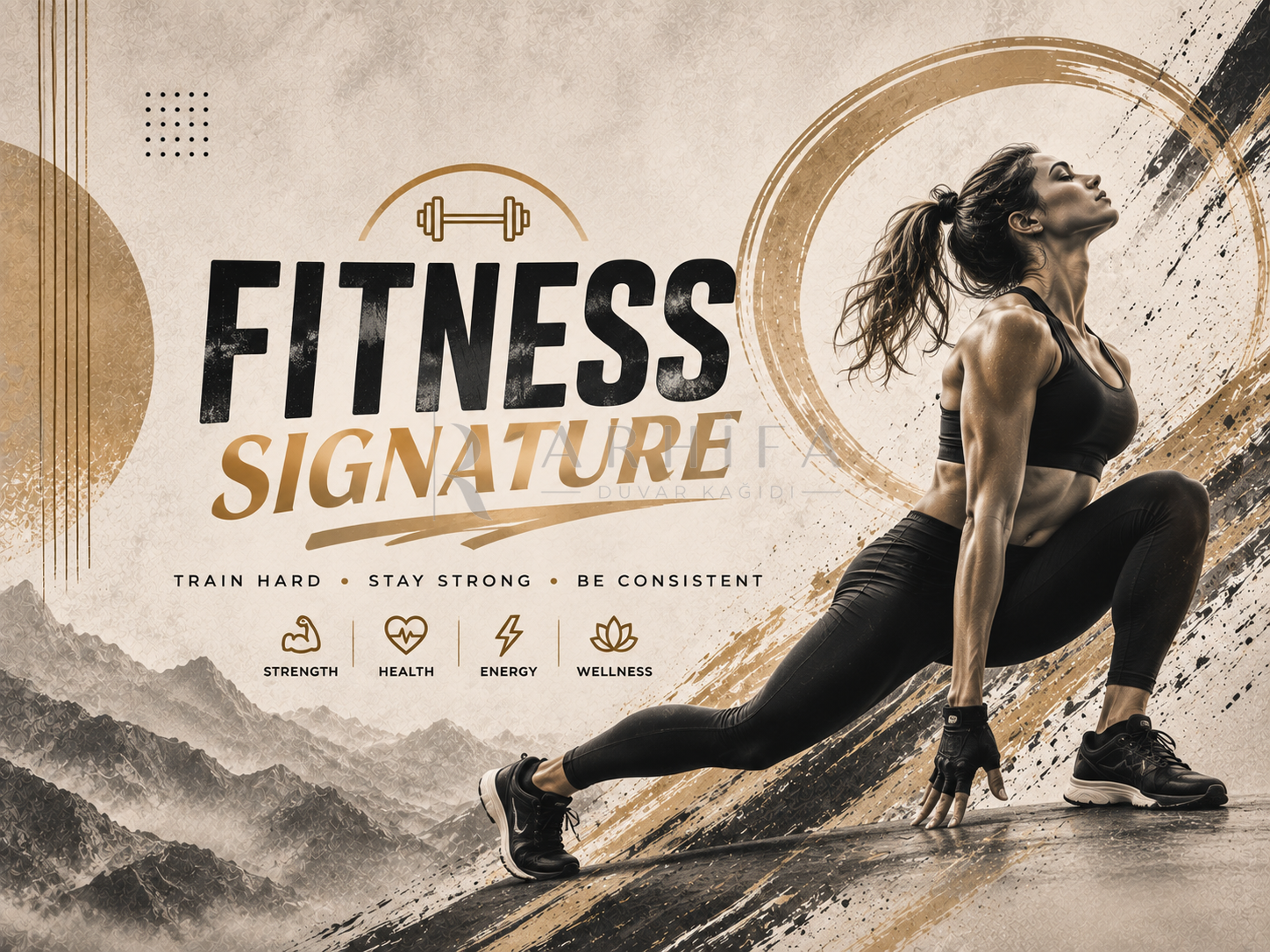 — Fitness Signature Duvar Kağıdı (FA-015A) – görsel 2