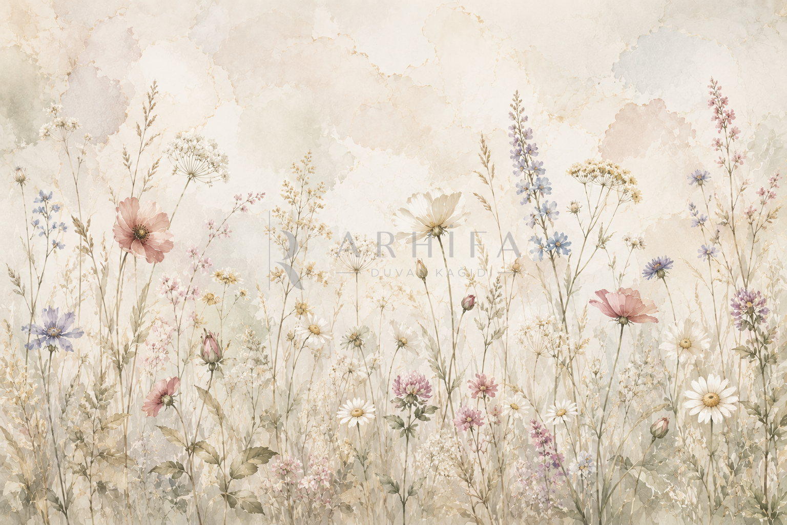 Wild Meadow Flowers - Botanik Duvar Kağıdı (FL-004) – görsel 3