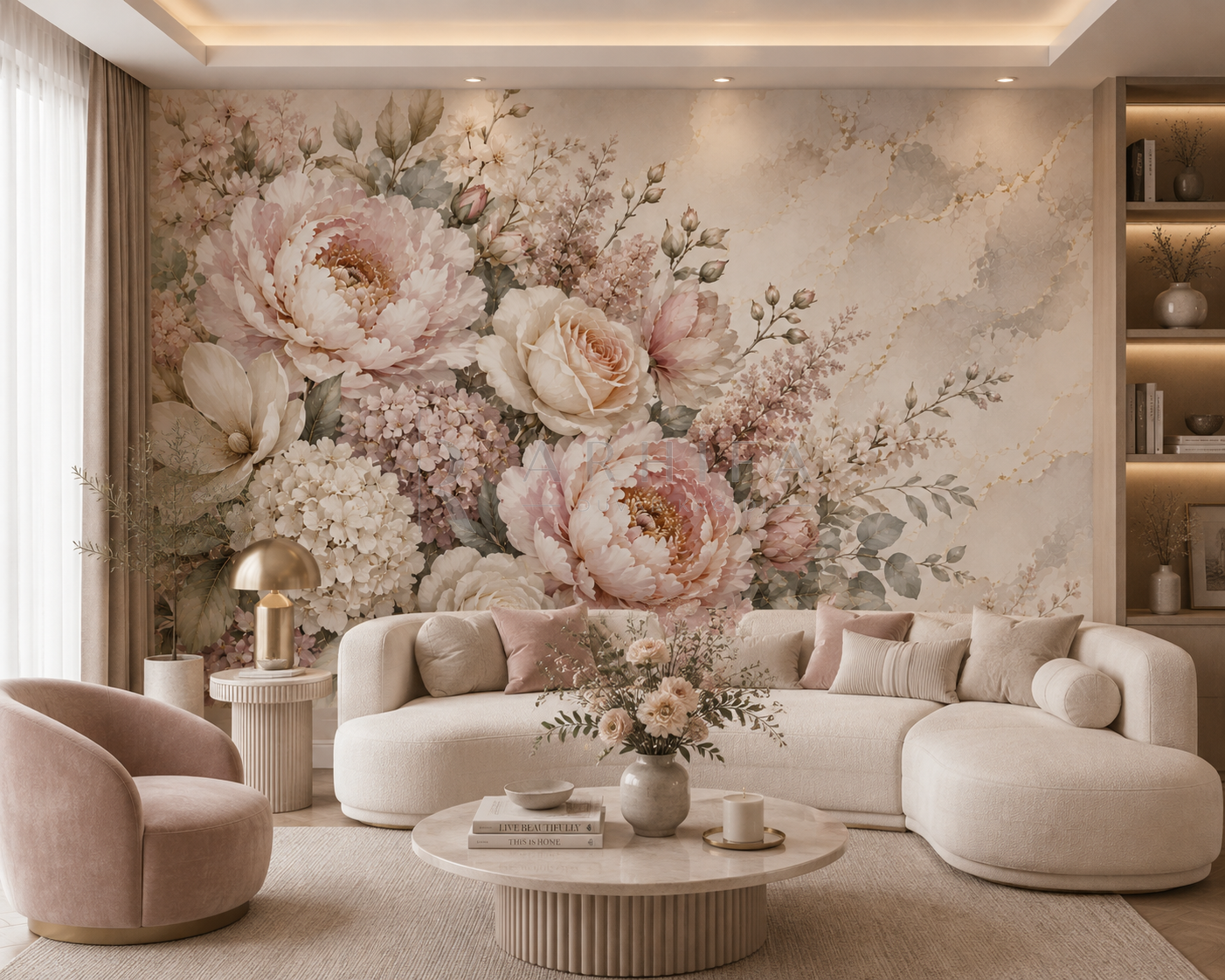 Botanical Bouquet - Botanik Duvar Kağıdı (FL-006) – görsel 2