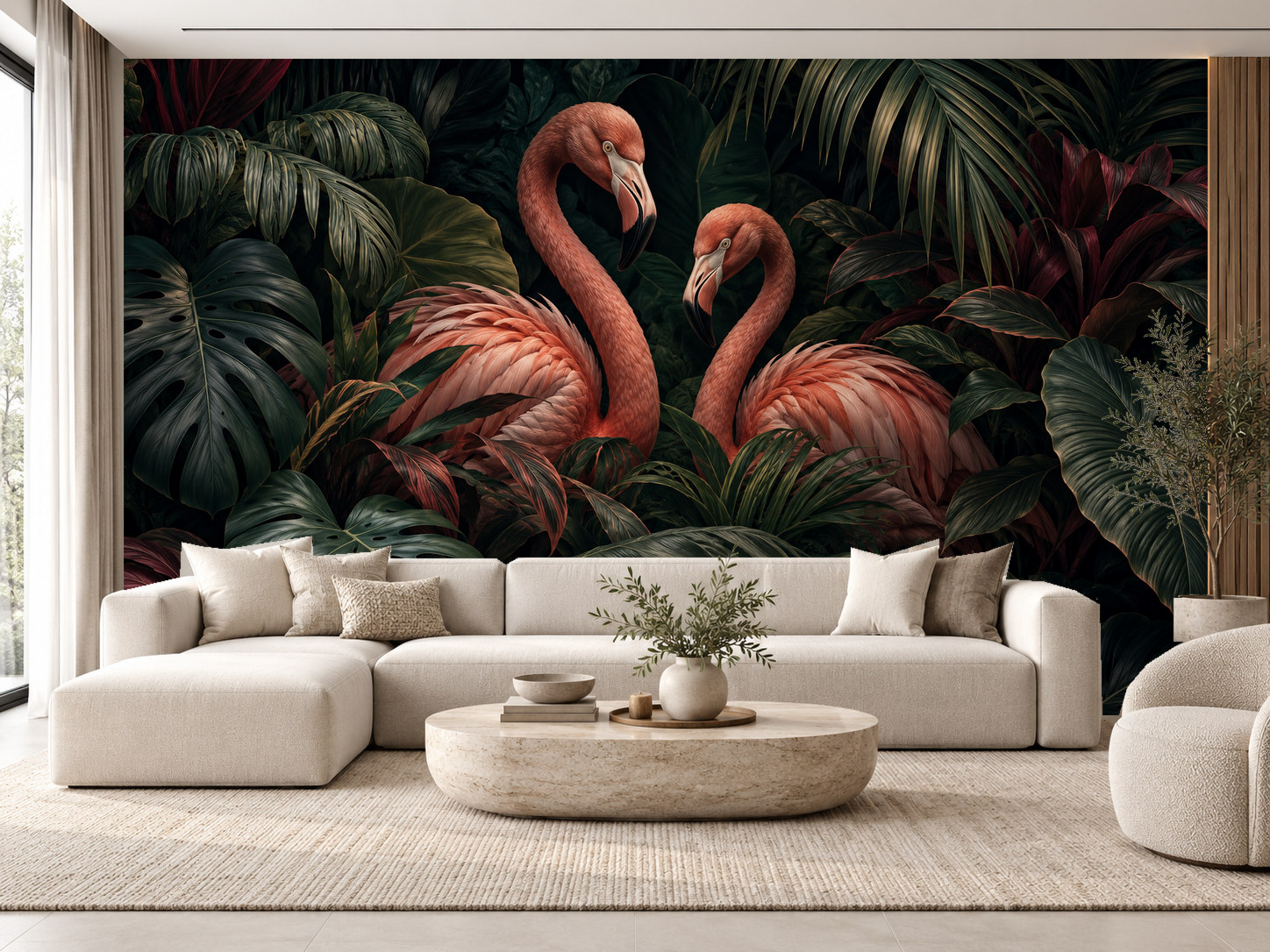 Midnight Flamingo Duvar Kağıdı (FS-001) – görsel 1