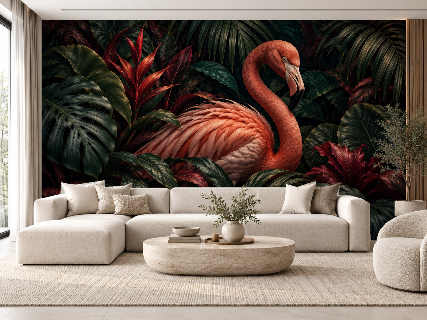 Crimson Feathers Duvar Kağıdı (FS-003) – görsel 1