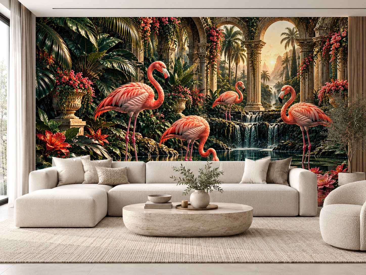 Imperial Flamingo Duvar Kağıdı (FS-010) – görsel 1