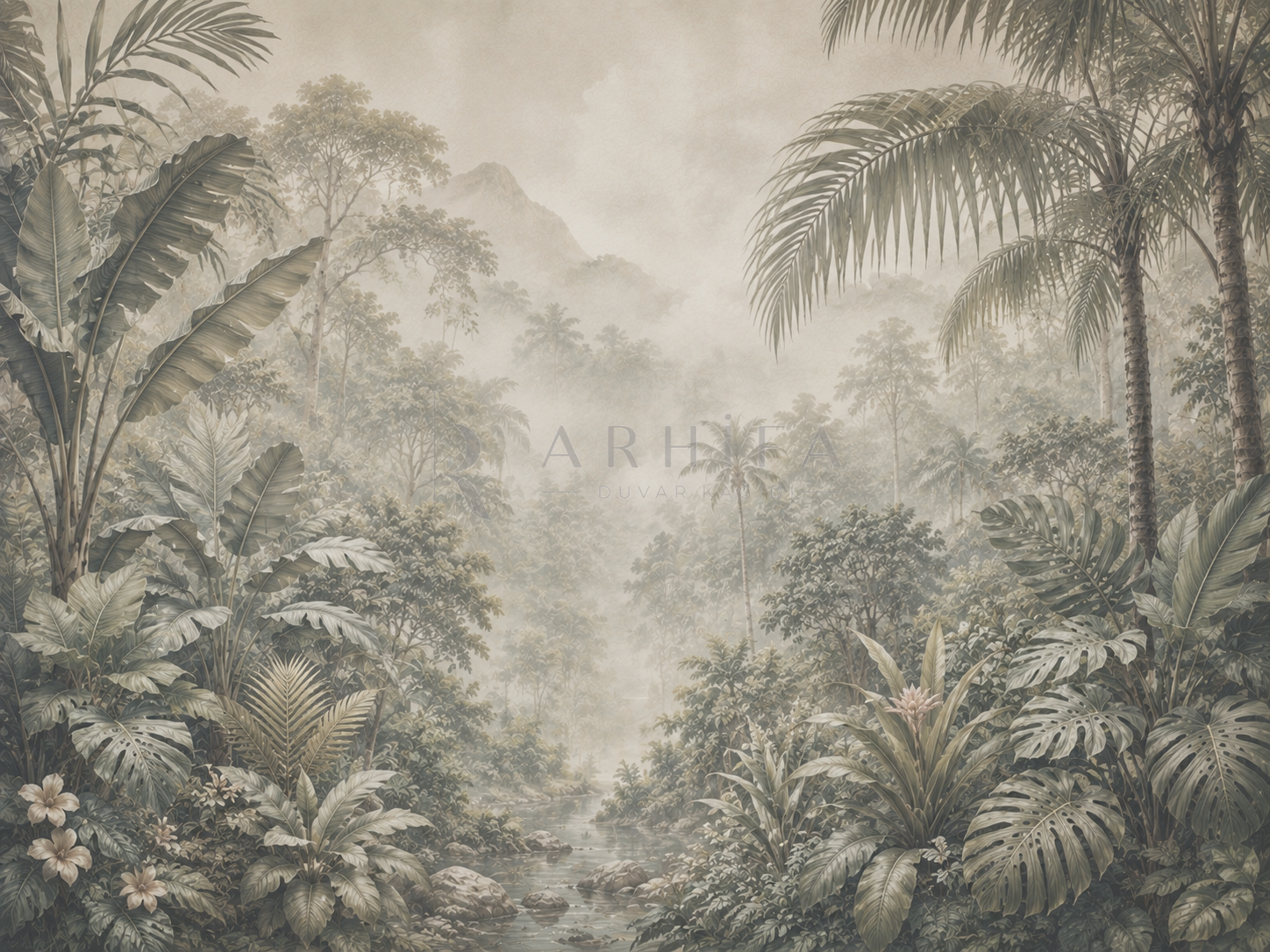 — Misty Jungle Duvar Kağıdı (FM-009) – görsel 2