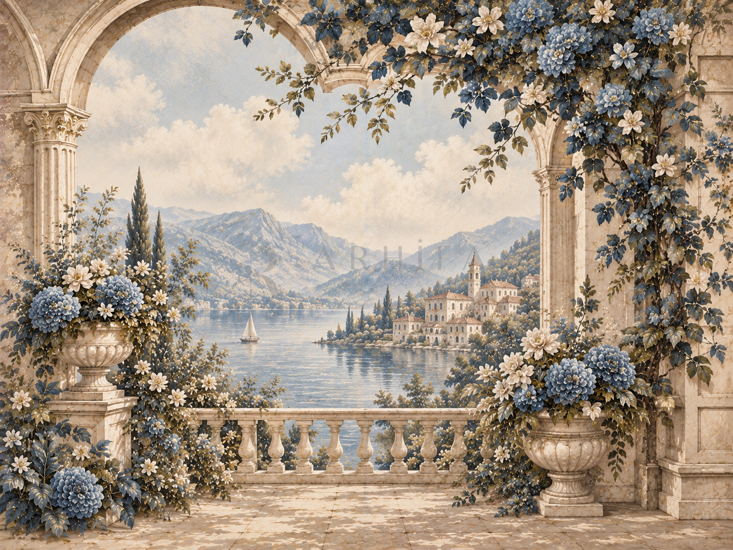 — Heritage Blue View Duvar Kağıdı (FMN-003A) – görsel 2