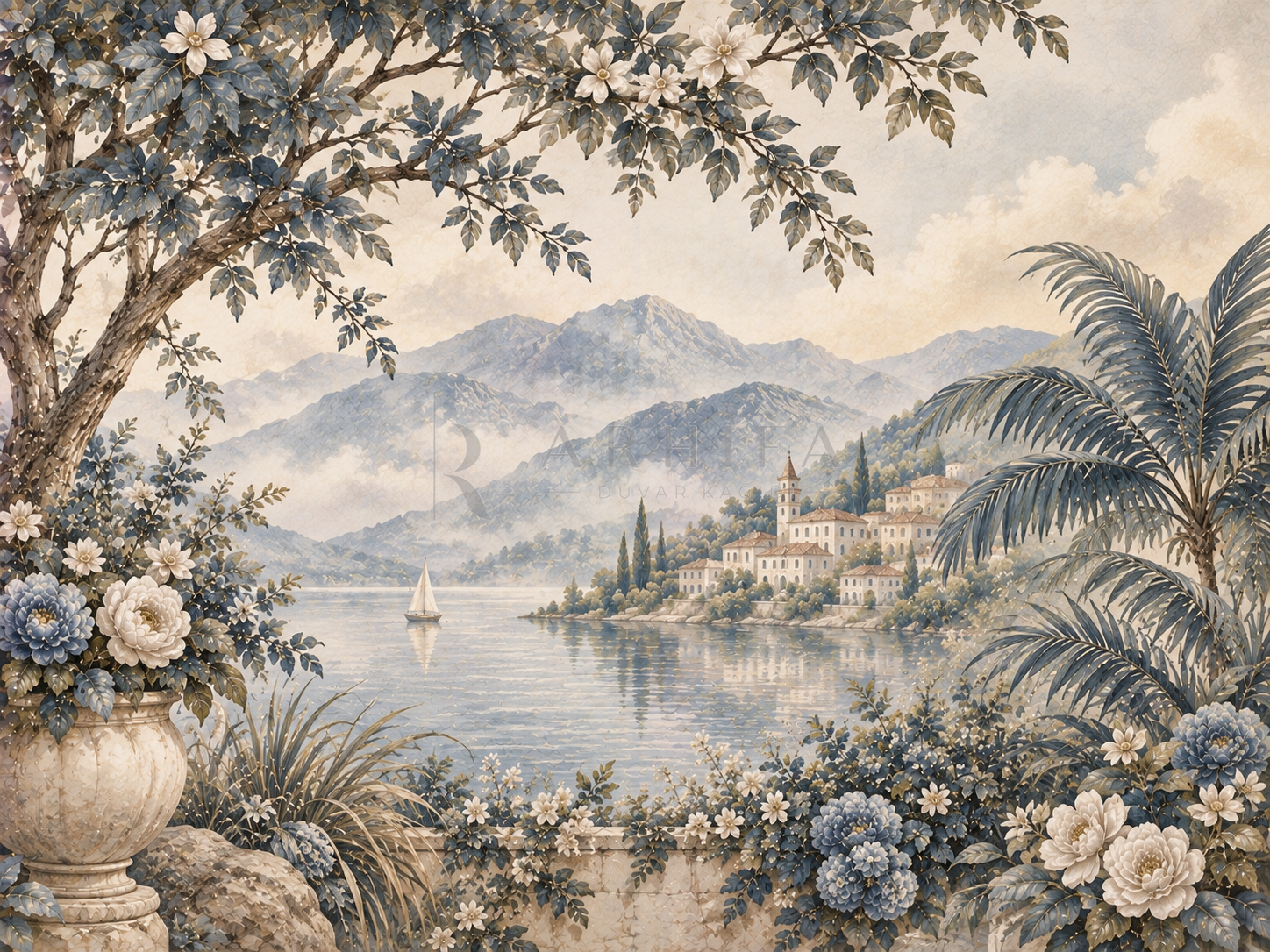 — Misty Indigo Valley Duvar Kağıdı (FMN-007A) – görsel 2