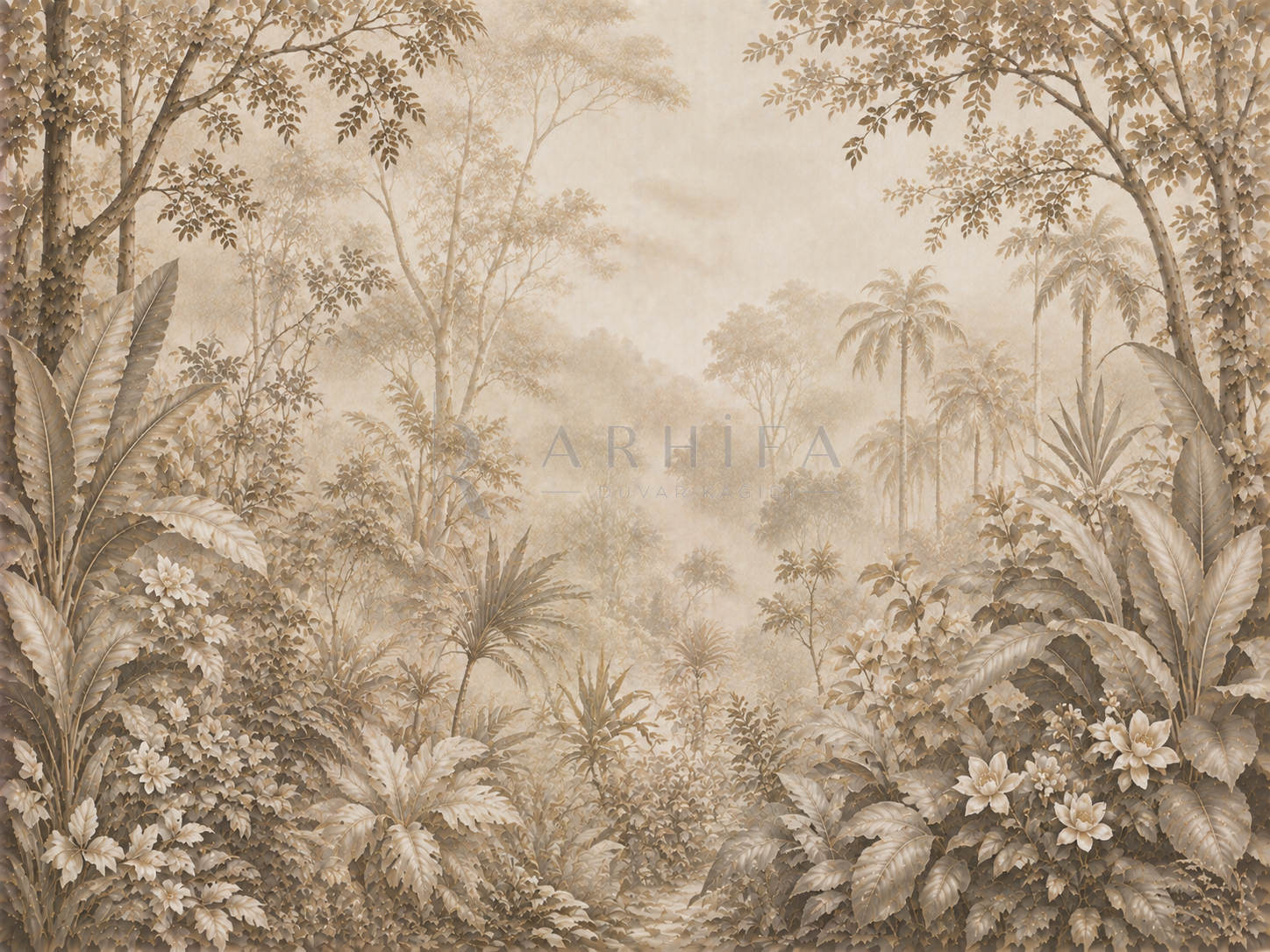 — Soft Botanical Forest Duvar Kağıdı (FMT-009) – görsel 2