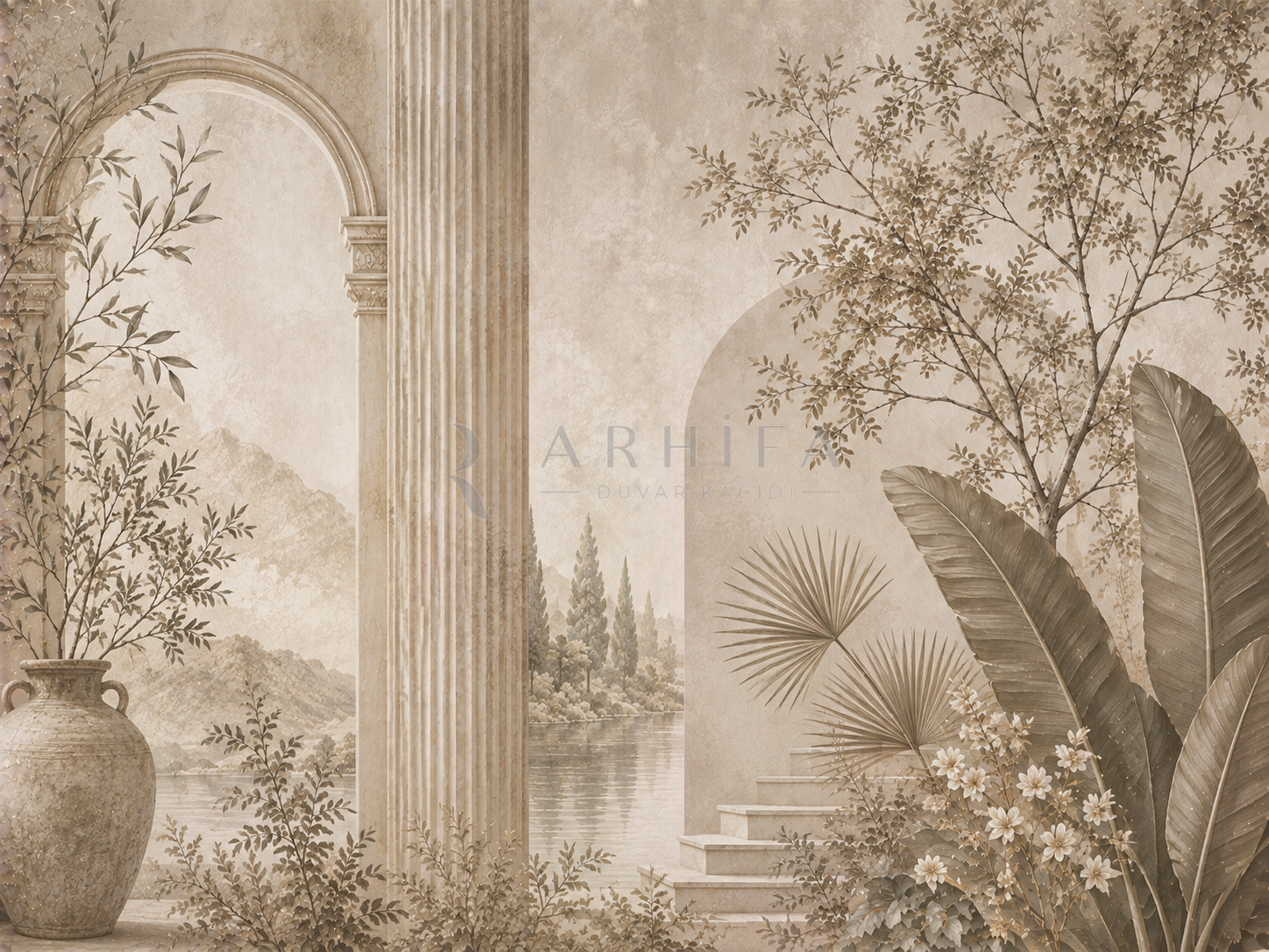 — Taupe Signature Duvar Kağıdı (FMT-015) – görsel 2