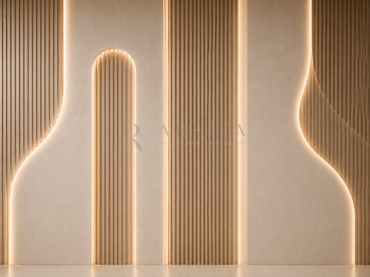 — Fluted Signature Duvar Kağıdı (FP-015) – görsel 2