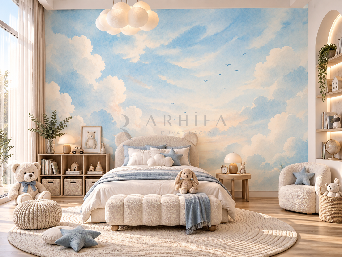 Peaceful Sky - Botanik Duvar Kağıdı (HC-005) – görsel 2