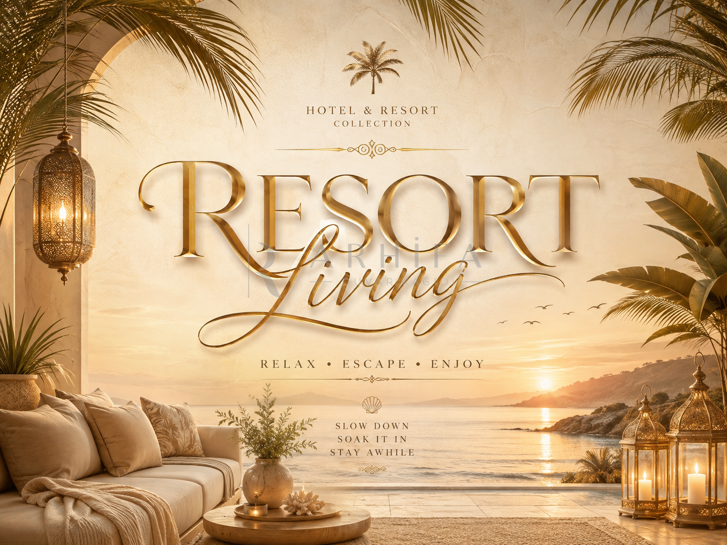— Resort Living Duvar Kağıdı (HR-006) – görsel 2
