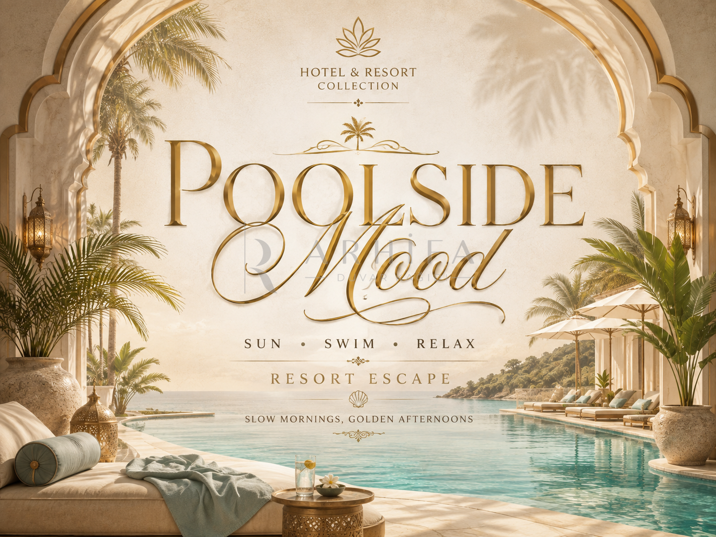 — Poolside Mood Duvar Kağıdı (HR-007) – görsel 2