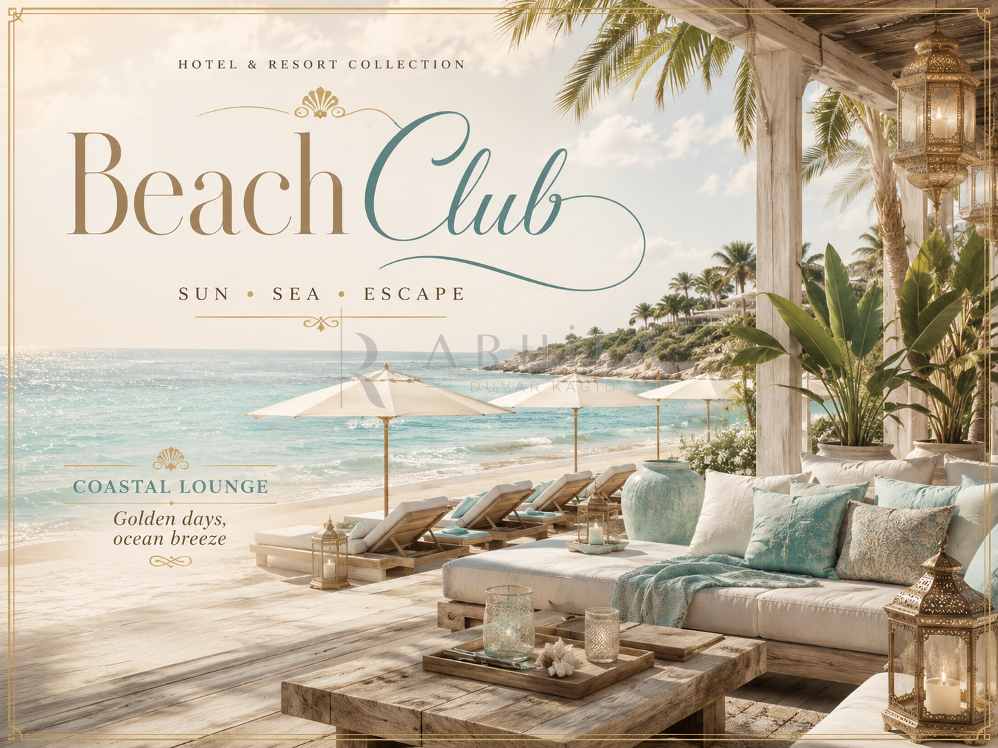 — Beach Club Duvar Kağıdı (HR-008) – görsel 2