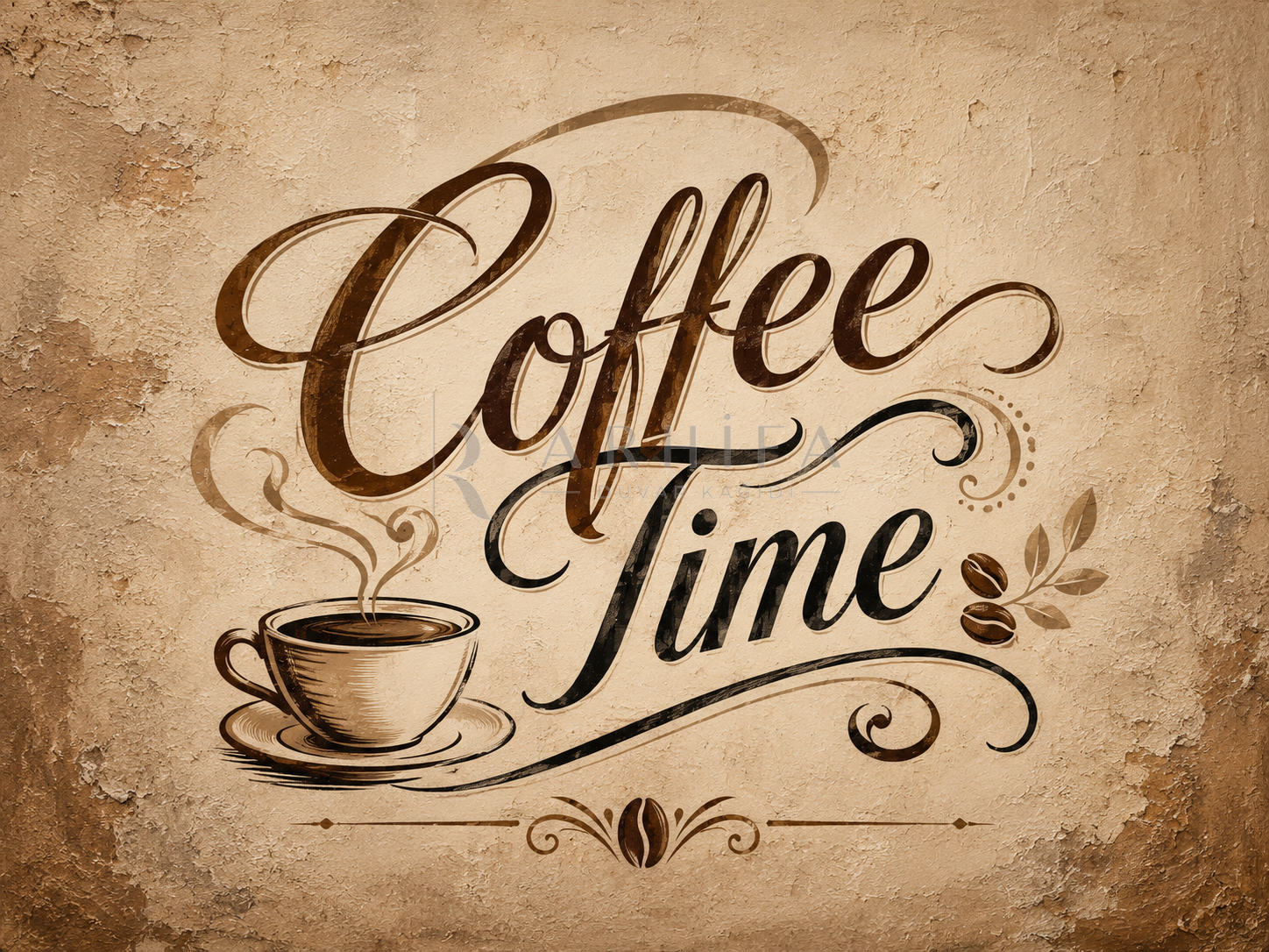 — Coffee Time Duvar Kağıdı (HT-002) – görsel 2