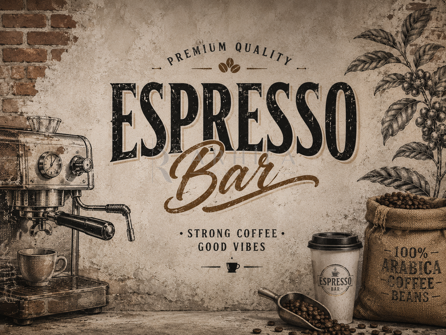 — Espresso Duvar Kağıdı (HT-006) – görsel 2