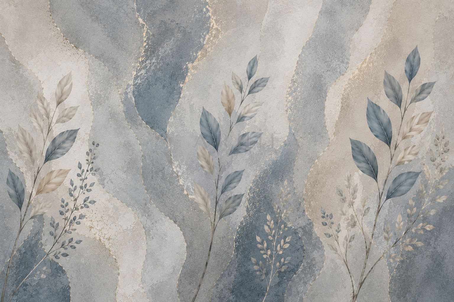 Dusty Blue Stone Duvar Kağıdı (IH-008) – görsel 2