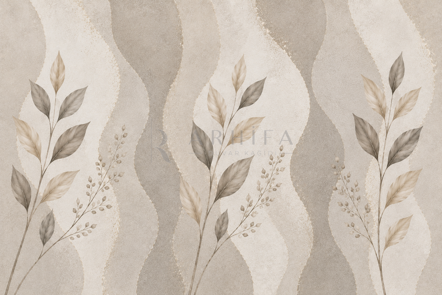 Elegant Greige Duvar Kağıdı (IH-012) – görsel 2