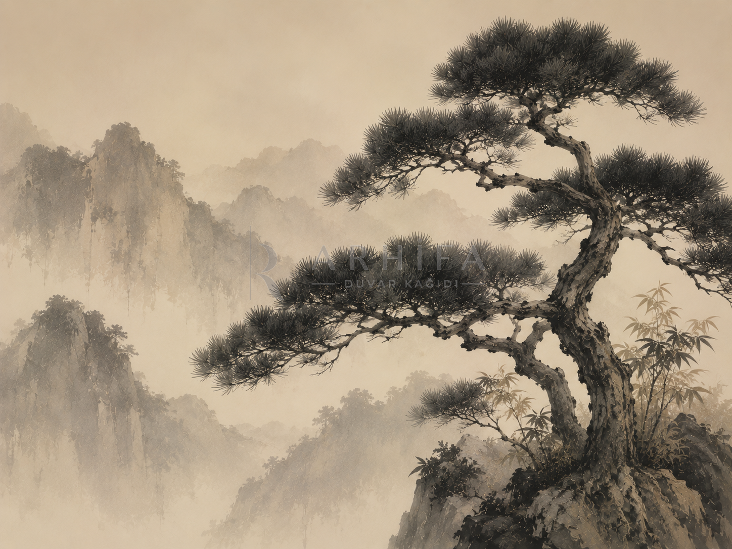 — Black Pine Duvar Kağıdı (JI-012) – görsel 2