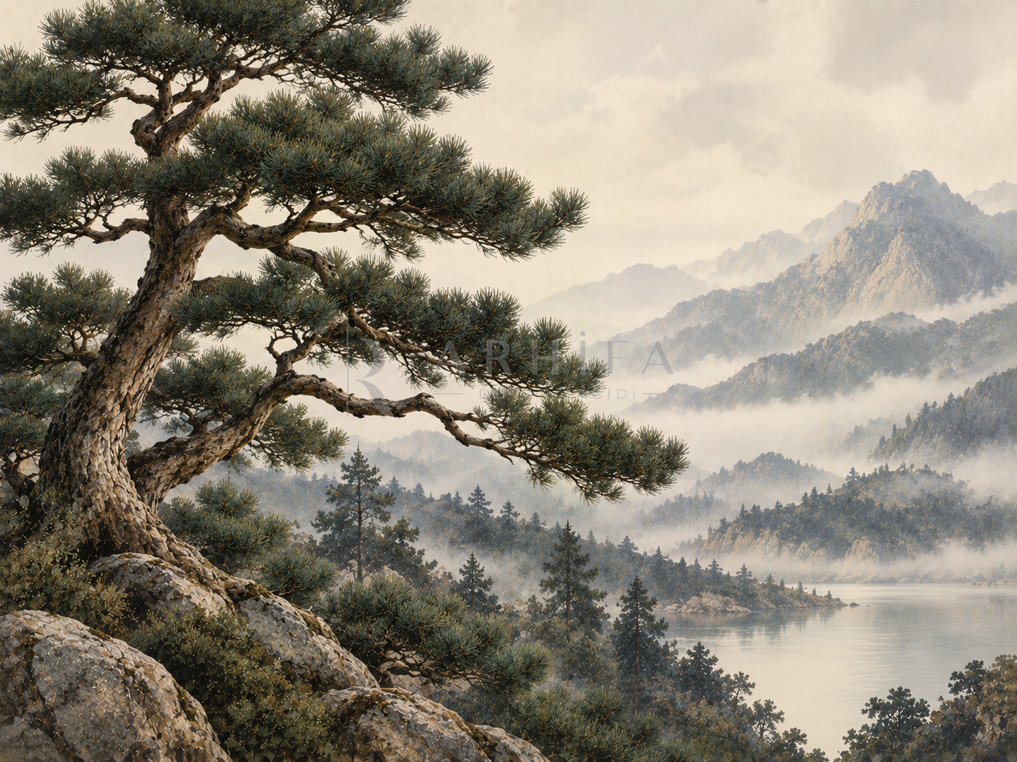— Black Pine Duvar Kağıdı (JI-012A) – görsel 2