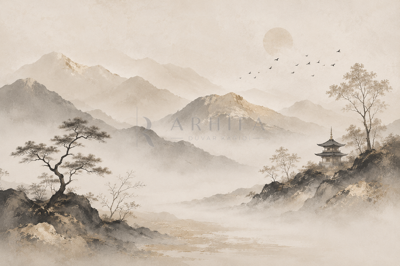 Zen Manzara - Japon Tarzı Duvar Kağıdı (JP-001) – görsel 3