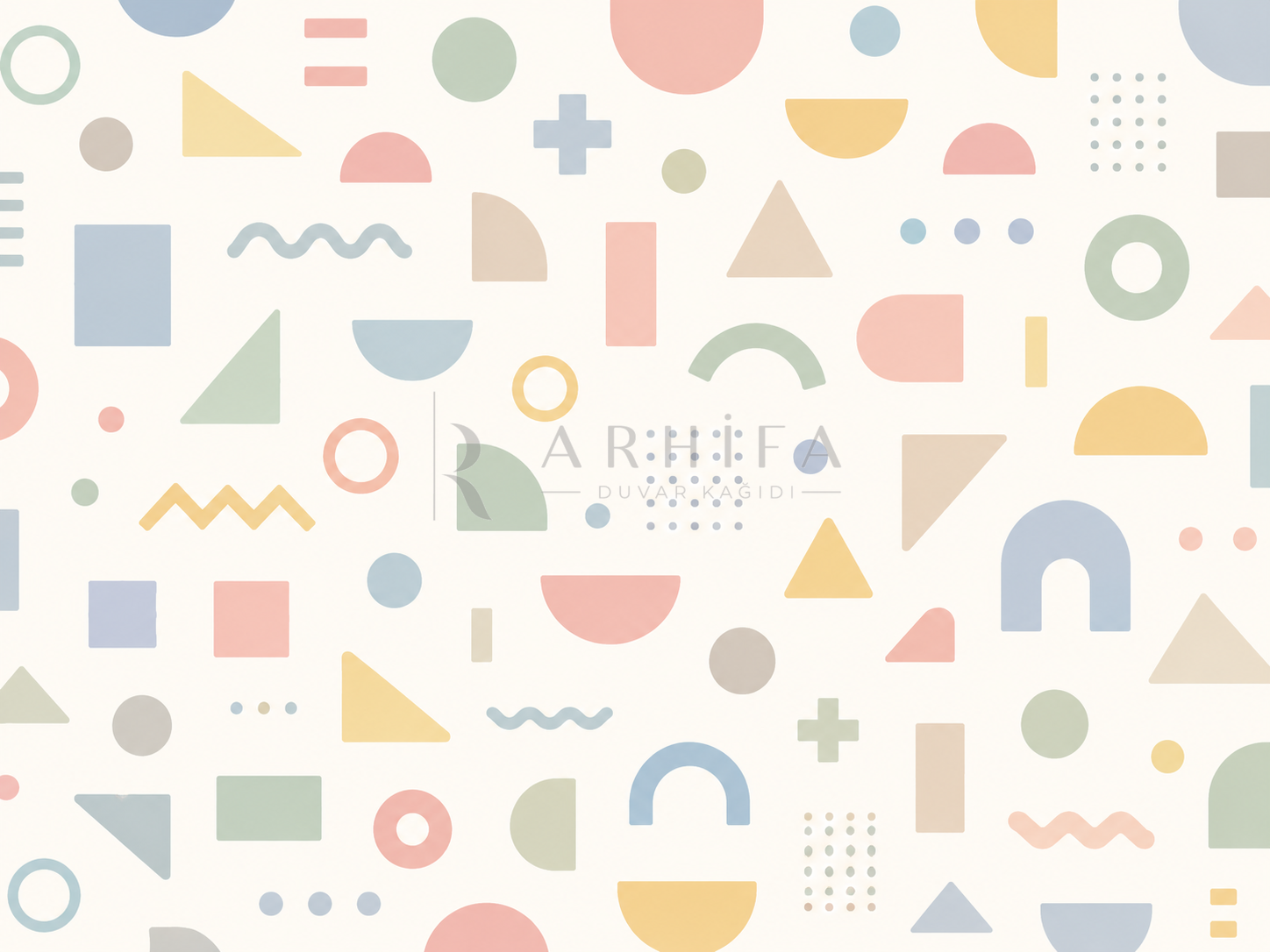 — Playful Shapes Duvar Kağıdı (KG-005A) – görsel 2