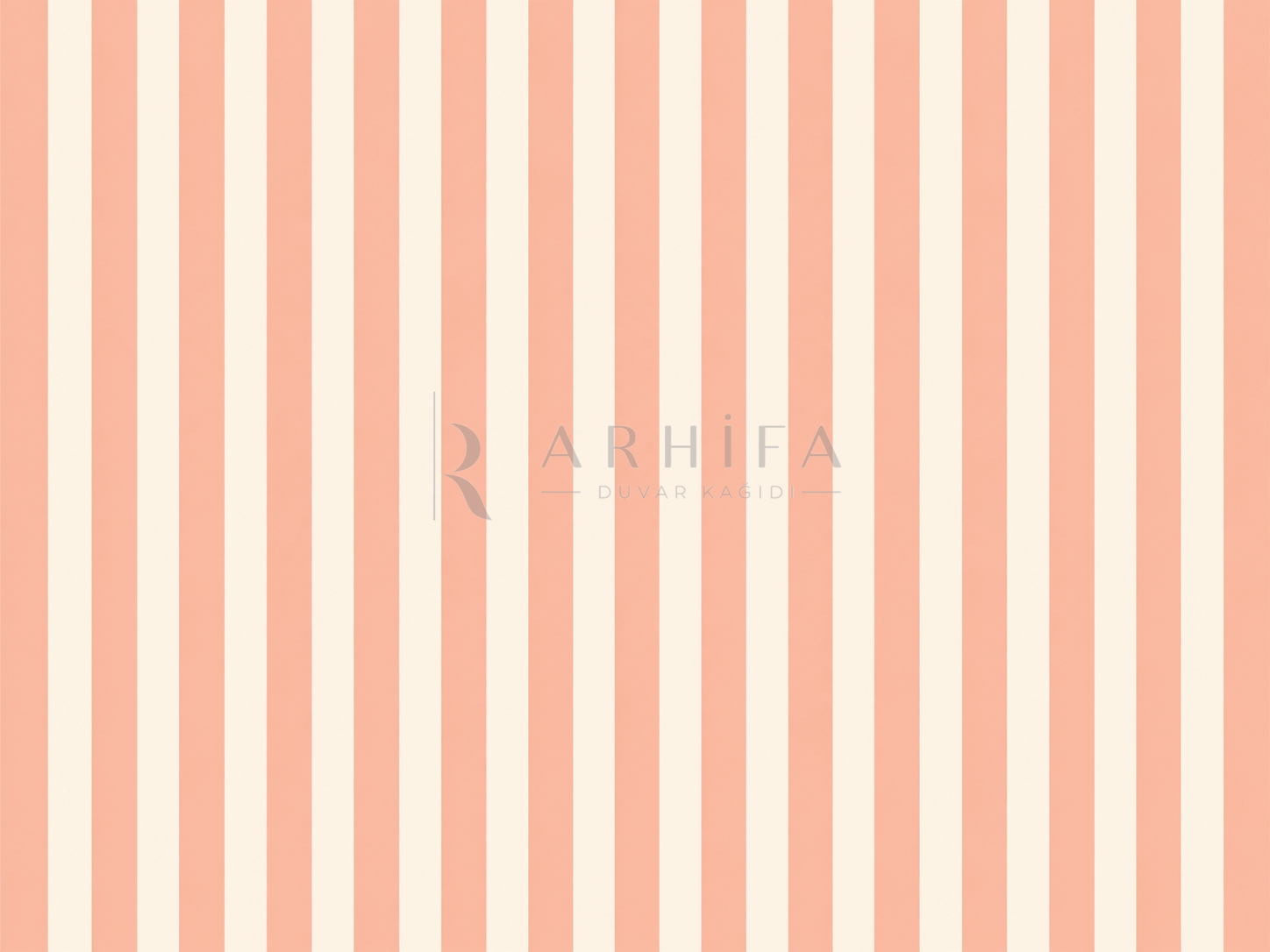 — Coral Cream Stripes Duvar Kağıdı (KST-012) – görsel 2
