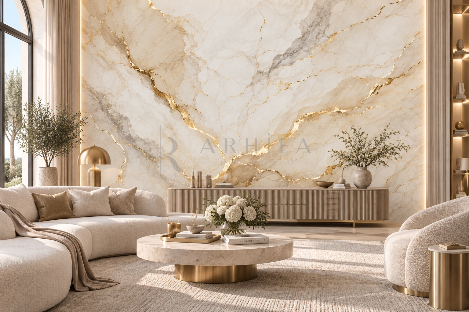 Royal Marble - Özel Tasarım Duvar Kağıdı (LC-001) – görsel 2