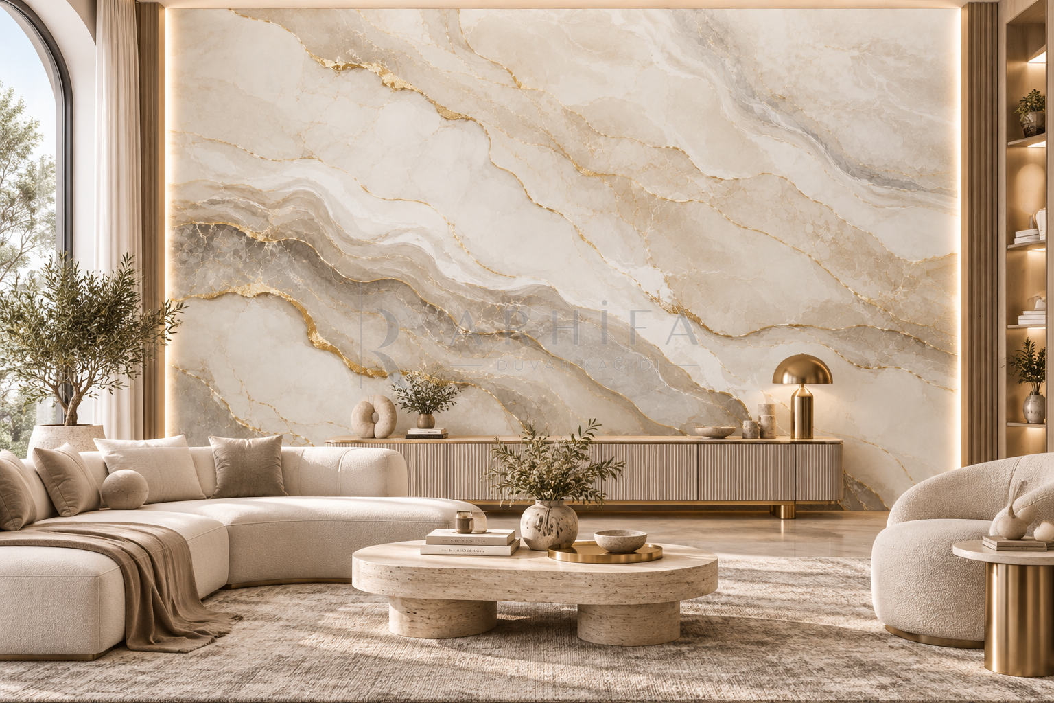 Marble Symphony - Özel Tasarım Duvar Kağıdı (LC-006) – görsel 3