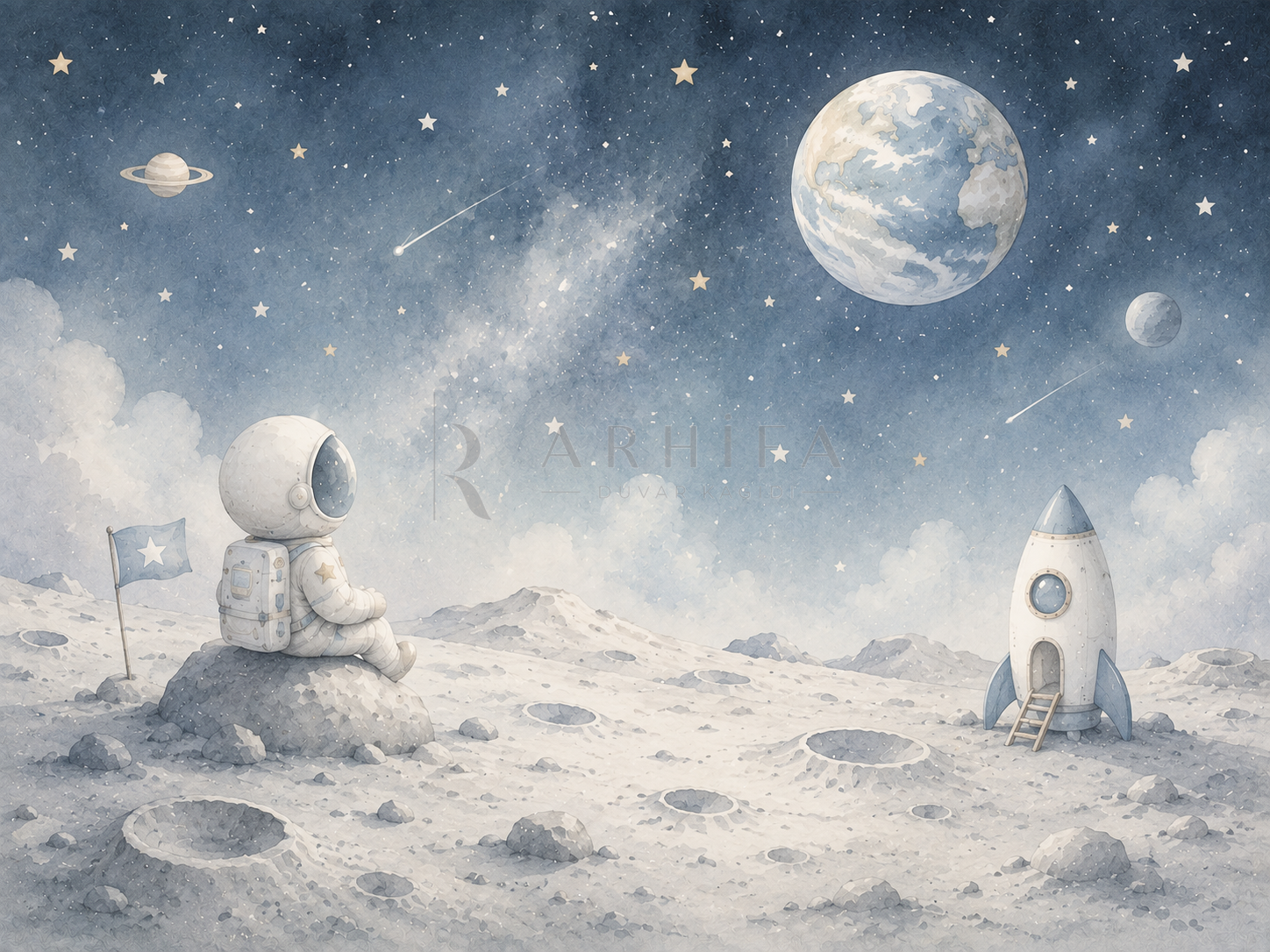 — Moon Adventure Duvar Kağıdı (LEX-003) – görsel 2